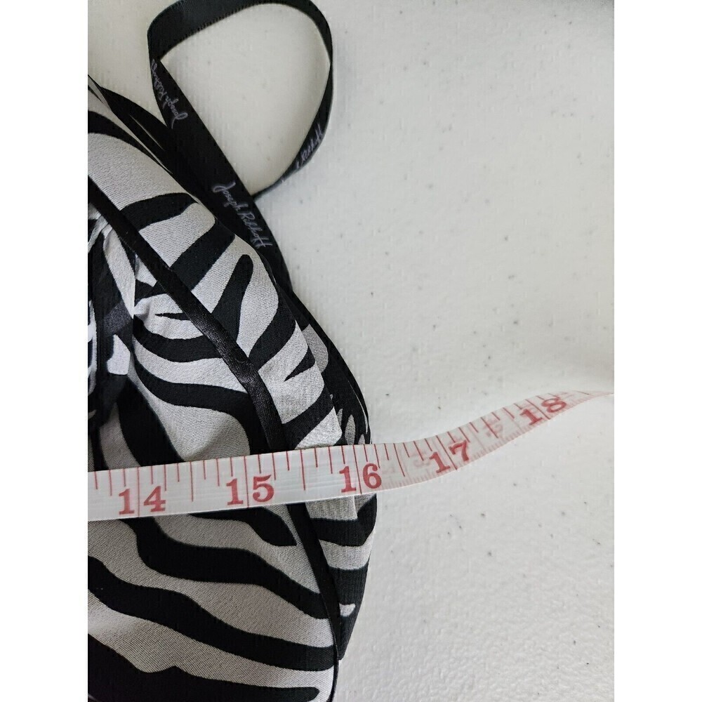 Joseph Ribkoff Zebra Print,  Halter,  Knee Length Dress Sz 8 Back zip - Picture 8 of 10